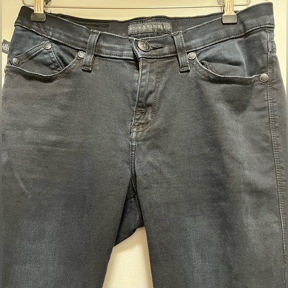 Rock and Republic Berlin Black Jeans Size 10 - Picture 4 of 8